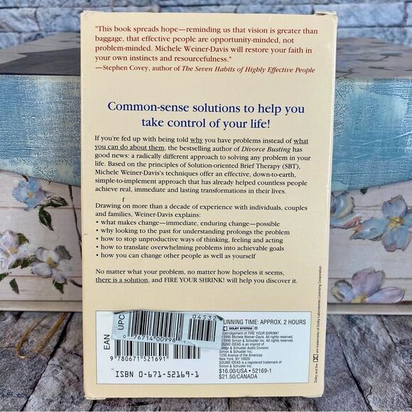 Fire Your Shrink Strategies By Michele Weiner-Davis Audio Cassette Tape 2 Pack - Picture 2 of 7